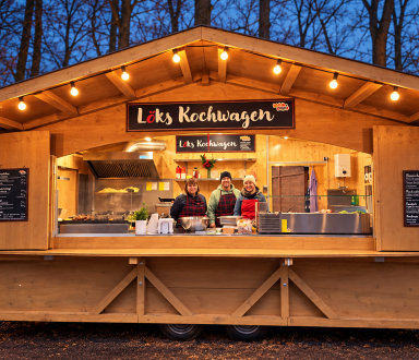 kochwagen am abend